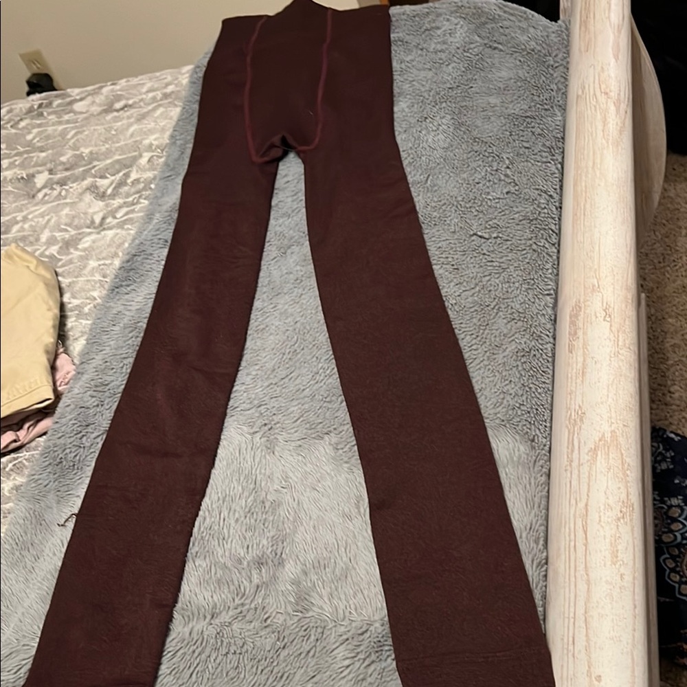 Warner's Deep Red Leggings